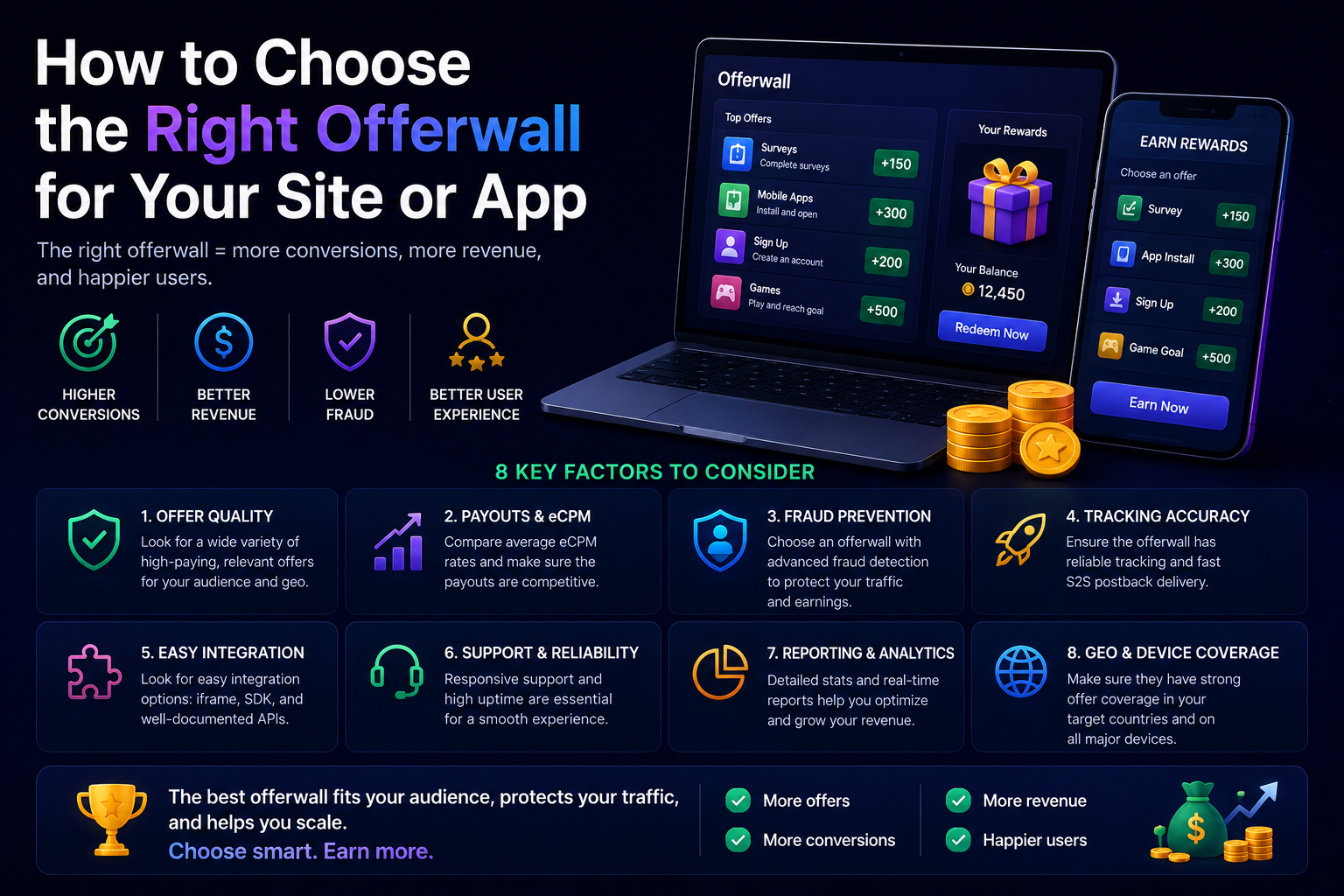 How to Choose the Right Offerwall for Your Site or App