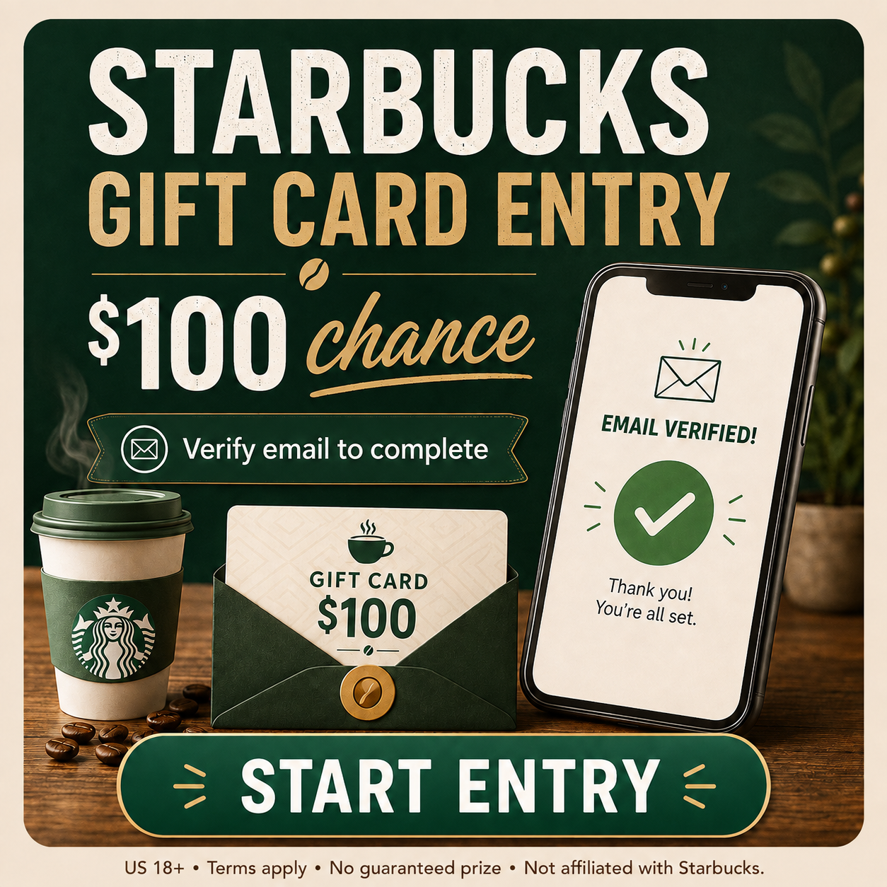 US - Consumer Test Connect - Starbucks $100